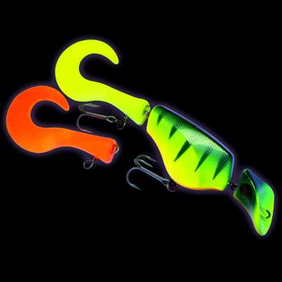 Headbanger Lures Headbanger Tail Wobbler suspending 23,0cm Limited Hot UV Perch inkl. Ersatzschwanz,