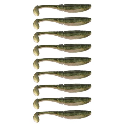 Gummifisch Paddel Pro Vibro 5g Farbe Arkansas shiner, 8,00cm - Arkansas shiner - 5g - 9Stück