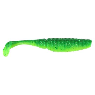 Gummifisch Paddel Pro Vibro 5g Farbe Green Glitter 8,00cm - Green Glitter - 5g - 9Stück