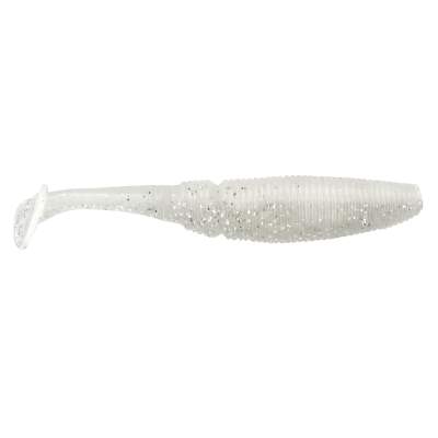 Gummifisch Paddel Pro Vibro 5g Farbe White Silver Glitter 8,00cm - White Silver Glitter - 5g - 9Stück