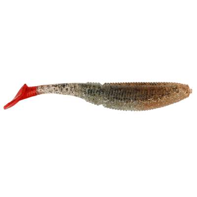 Gummifisch Paddel Pro Vibro 7g Farbe Clear Silver Glitter Red Tail, 10,00cm - Clear Silver Glitter Red Tail - 7g - 7Stück