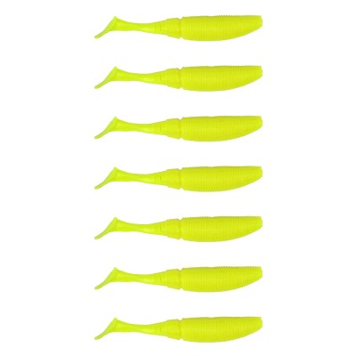 Gummifisch Paddel Pro Vibro 7g Farbe Neon Yellow 10,00cm - Neon Yellow - 7g - 7Stück