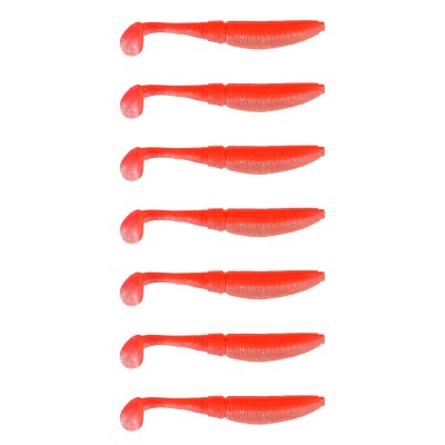 Gummifisch Paddel Pro Vibro 7g Farbe Red Perlmut 10,00cm - Red Perlmut - 7g - 7Stück