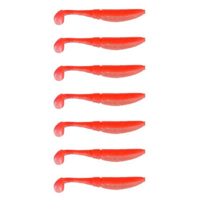 Gummifisch Paddel Pro Vibro 7g Farbe Red Perlmut, 10,00cm - Red Perlmut - 7g - 7Stück