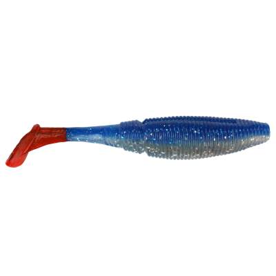 Gummifisch Paddel Pro Vibro 17g Farbe Blue Back Clear Belly Hot Tail Glitter, 13,50cm - Blue Back Clear Belly Hot Tail Glitter - 17g - 3Stück