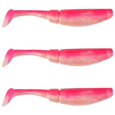 Gummifisch Paddel Pro Vibro 17g Farbe Pink Pearl 13,50cm - Pink Pearl - 17g - 3Stück