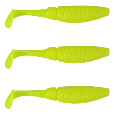 Gummifisch Paddel Pro Vibro 17g Farbe Neo Yellow, 13,50cm - Neo Yellow - 17g - 3Stück