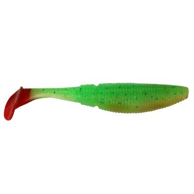 Gummifisch Paddel Pro Vibro 25g Farbe Clear Green Red Tail 15,00cm - Clear Green Red Tail - 25g - 2Stück