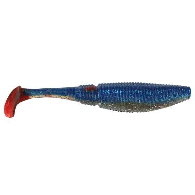 Gummifisch Paddel Pro Vibro 25g Farbe Blue Clear Silver Belly Red Tail 15,00cm - Blue Clear Silver Belly Red Tail - 25g - 2Stück