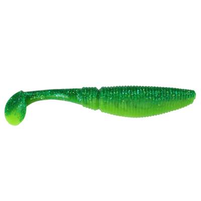 Gummifisch Paddel Pro Vibro 37g Farbe Green Yellow Glitter, 17,00cm - Green Yellow Glitter - 37g - 1Stück