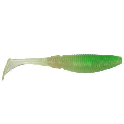 Gummifisch Paddel Pro Vibro 37g Farbe Clear Green, 17,00cm - Clear Green - 37g - 1Stück