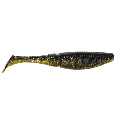 Gummifisch Paddel Pro Vibro 37g Farbe Black Gold Glitter 17,00cm - Black Gold Glitter - 37g - 1Stück