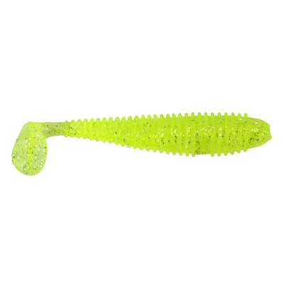 Gummifisch Canyonizer 7,0cm Clear Chartreuse Glitter, - 7,00cm - Clear Chartreuse Glitter - 3g - 9Stück