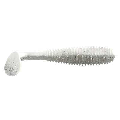 Gummifisch Canyonizer 7,0cm White Clear Glitter 7,00cm - White Clear Glitter - 3g - 9Stück