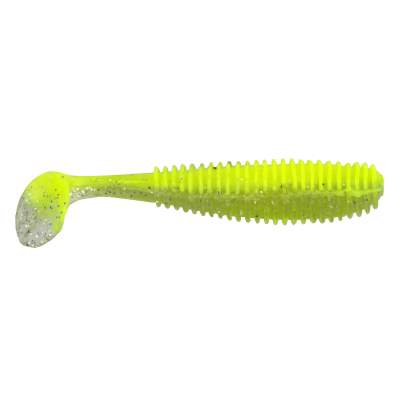 Gummifisch Canyonizer 7,0cm Yellow Clear Glitter Belly, - 7,00cm - Yellow Clear Glitter Belly - 3g - 9Stück