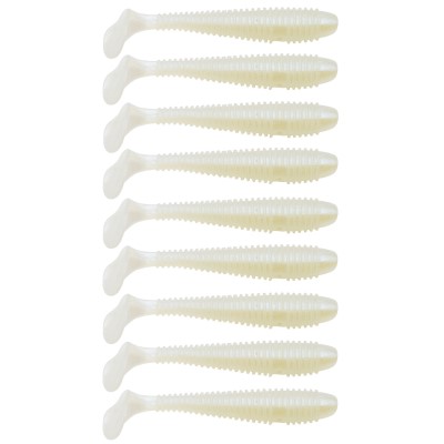 Gummifisch Canyonizer 7,0cm White 7,00cm - White - 3g - 9Stück