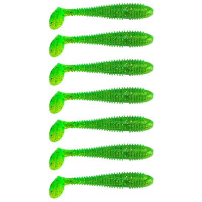 Gummifisch Canyonizer 9,5cm Green Glitter 9,5cm - Green Glitter - 8g - 7Stück
