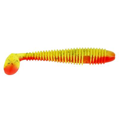 Gummifisch Canyonizer 9,5cm Red Yellow Glitter, 9,5cm - Red Yellow Glitter - 8g - 7Stück