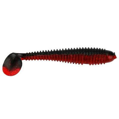 Gummifisch Canyonizer 9,5cm Black Red, - 9,5cm - Black Red - 8g - 7Stück