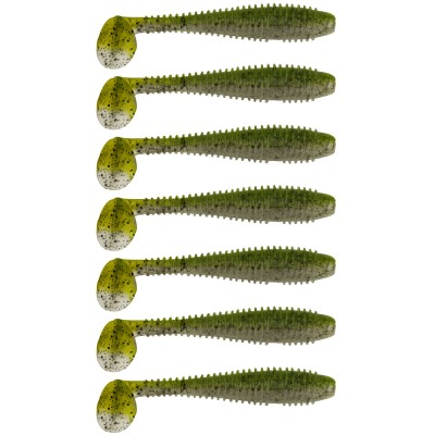 Gummifisch Canyonizer 9,5cm Green Smoke Pepper Black, 9,5cm - Green Smoke Pepper Black - 8g - 7Stück