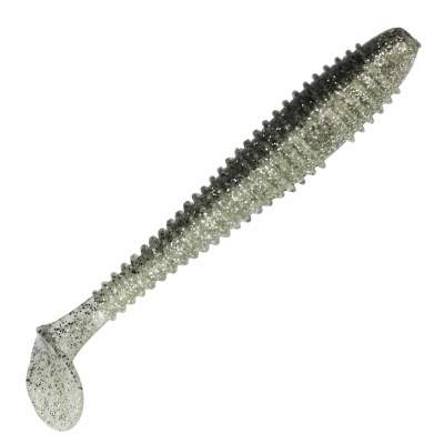 Gummifisch Canyonizer 11,5cm Black Silver Glitter, 11,5cm - Black Silver Glitter - 13g - 4Stück