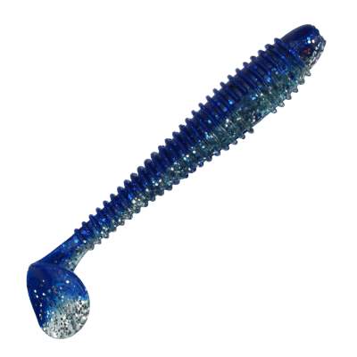 Gummifisch Canyonizer 11,5cm Blue Silver Glitter, 11,5cm - Blue Silver Glitter - 13g - 4Stück