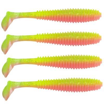 Gummifisch Canyonizer 11,5cm Lime Pink, - 11,5cm - Lime Pink - 13g - 4Stück