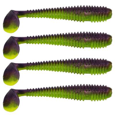 Gummifisch Canyonizer 11,5cm Lime Purple 11,5cm - Lime Purple - 13g - 4Stück