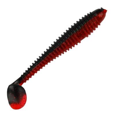 Gummifisch Canyonizer 11,5cm Black Red, 11,5cm - Black Red - 13g - 4Stück