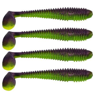 Gummifisch Canyonizer 11,5cm Purple Army Green, 11,5cm - Purple Army Green - 13g - 4Stück