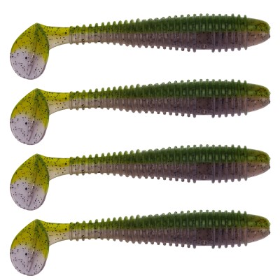 Gummifisch Canyonizer 11,5cm Green Violet, 11,5cm - Green Violet - 13g - 4Stück