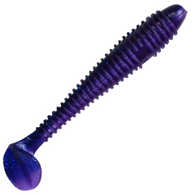 Gummifisch Canyonizer 11,5cm Purple Blue Back Glitter, 11,5cm - Purple Blue Back Glitter - 13g - 4Stück