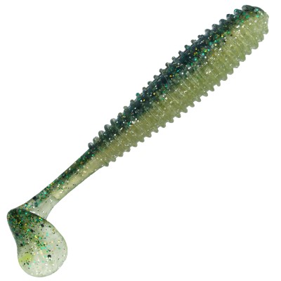 Gummifisch Canyonizer 11,5cm Dark Green Glitter 11,5cm - Dark Green Glitter - 13g - 4Stück