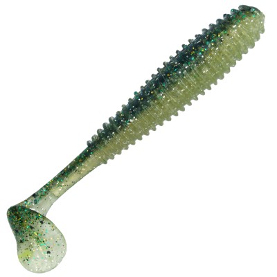 Gummifisch Canyonizer 11,5cm Dark Green Glitter, 11,5cm - Dark Green Glitter - 13g - 4Stück