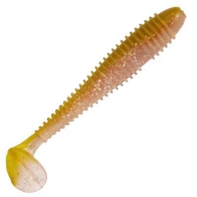 Gummifisch Canyonizer 11,5cm Pumpkin Yellow, 11,5cm - Pumpkin Yellow - 13g - 4Stück