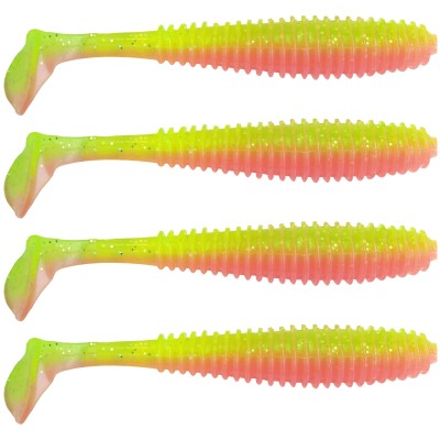 Gummifisch Canyonizer 11,5cm Pinky Green, 11,5cm - Pinky Green - 13g - 4Stück