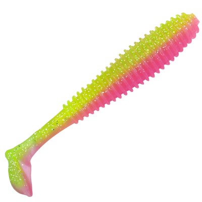 Gummifisch Canyonizer 14,5cm Limen Green Glitter Pink, 14,5cm - Limen Green Glitter Pink - 29g - 2Stück