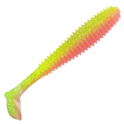 Gummifisch Canyonizer 14,5cm Green Glitter Light Pink, 14,5cm - Green Glitter Light Pink - 29g - 2Stück