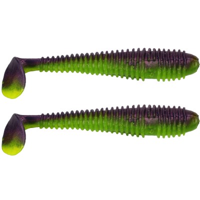 Gummifisch Canyonizer 14,5cm Purple Lime, 14,5cm - Purple Lime - 29g - 2Stück