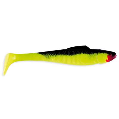 Relax Kopyto Ohio Shad 4, 11,0cm, 056 3er Pack, 11cm -  fluogelb- schwarz - 3er Pack