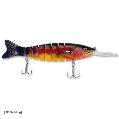 Roy Fishers Real Fish Diving Swimbait 15 3DS, - 15cm - 3 D Saibling - 30g - 1Stück
