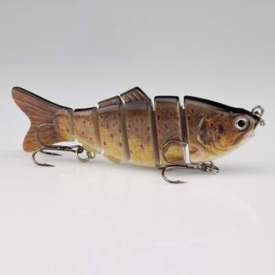 Roy Fishers Real Fish Shad Swimbait 10 BF, - 10cm - Bachforelle - 25g - 1Stück