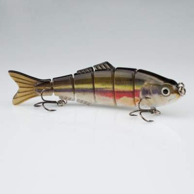 Naturgetreues Wobbler Set Real Fish Swimbait aus 5 beweglichen Kunstködern,