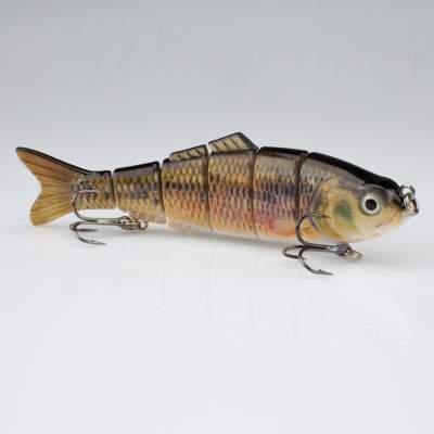 Roy Fishers Real Fish Minnow Swimbait 125 RO 12,5cm - Rotauge - 27g - 1Stück