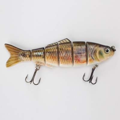 Roy Fishers Real Fish Minnow Swimbait 125 RO, - 12,5cm - Rotauge - 27g - 1Stück