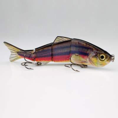 Naturgetreues Wobbler Set Real Fish Swimbait aus 5 beweglichen Kunstködern,