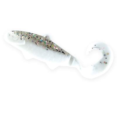 Relax Kopyto Banjo Twister 2, 5,5cm, B08, - 5,5cm -  reinweiss- kristall- glitter - 1Stück