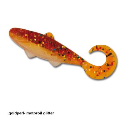 Relax Kopyto Banjo Twister 2, 5,5cm, B23, - 5,5cm - goldperl- motoroil glitter - 1Stück