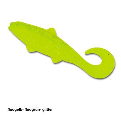 Relax Kopyto Banjo Twister 5 FGFGG, - 5cm - fluogelb-fluogrün-glitter - 5Stück