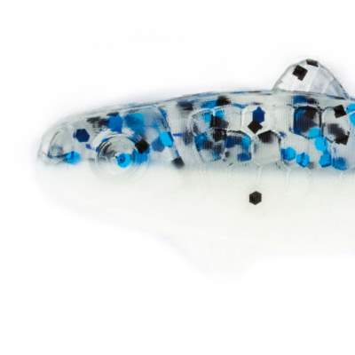 Relax Kopyto Banjo Twister 2, 5,5cm, B78 5,5cm - reinweiss- blau- glitter - 1Stück